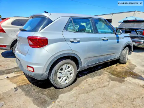 KMHRB8A33MU068182 — 2021 Hyundai Venue, фото 3 с аукциона Copart 15.10.2026, Передняя часть