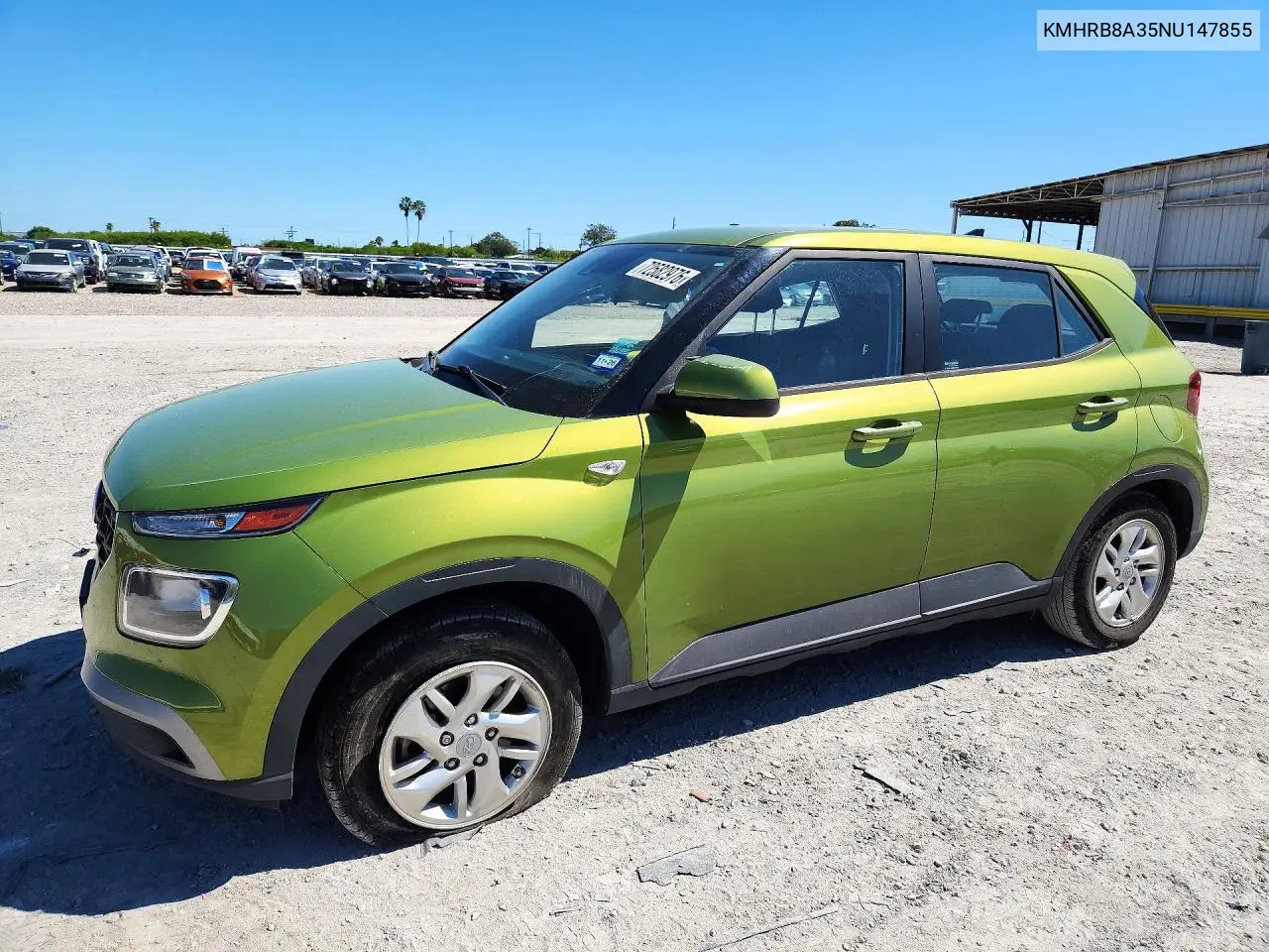 2022 Hyundai Venue Se VIN KMHRB8A35NU147855 фото 1