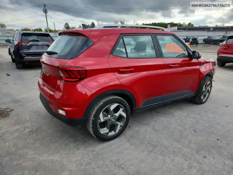 KMHRC8A37NU156215 — 2022 Hyundai Venue, фото 3 с аукциона Copart, Передняя часть