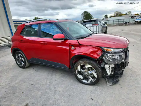 KMHRC8A37NU156215 — 2022 Hyundai Venue, фото 4 с аукциона Copart, Передняя часть