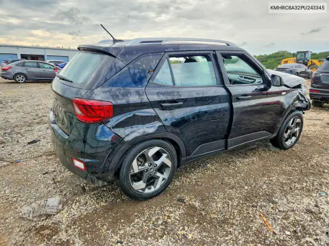 2023 Hyundai Venue Sel VIN KMHRC8A32PU243345 фото 3