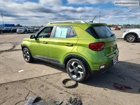 KMHRC8A36PU262531 — 2023 Hyundai Venue, фото 2 с аукциона Copart, Передняя часть