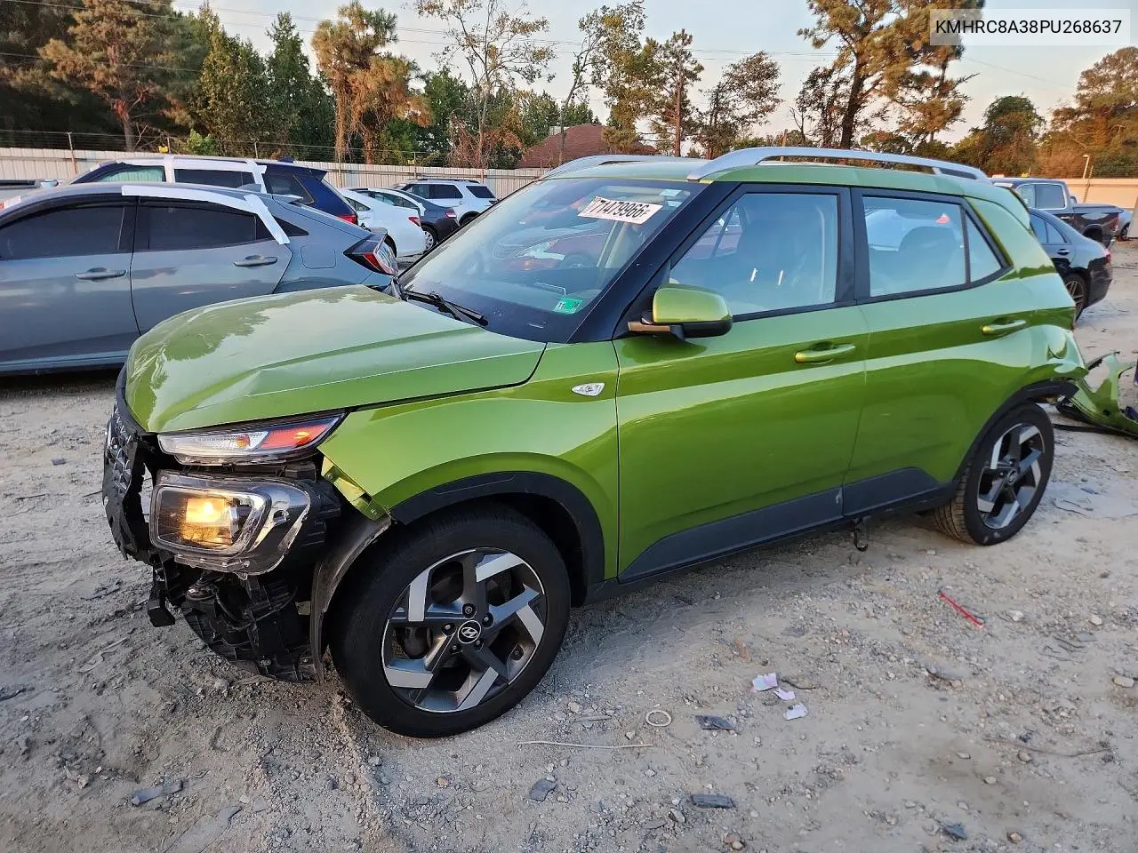2023 Hyundai Venue Sel VIN KMHRC8A38PU268637 фото 1