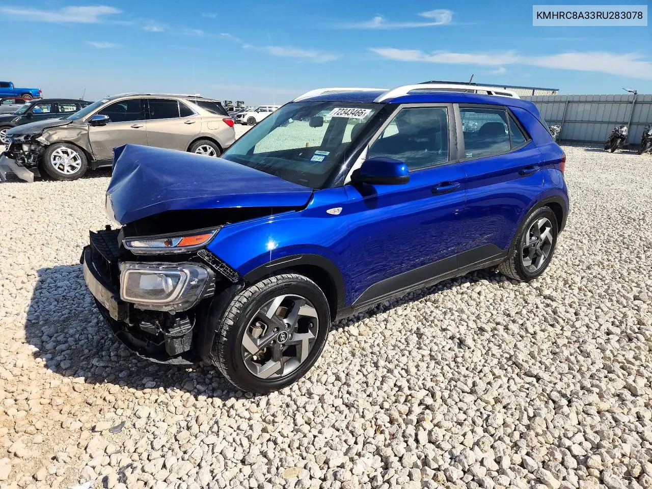 2024 Hyundai Venue Sel VIN KMHRC8A33RU283078 фото 1