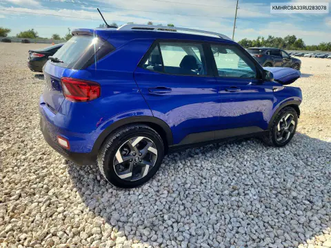 2024 Hyundai Venue Sel VIN KMHRC8A33RU283078 фото 3