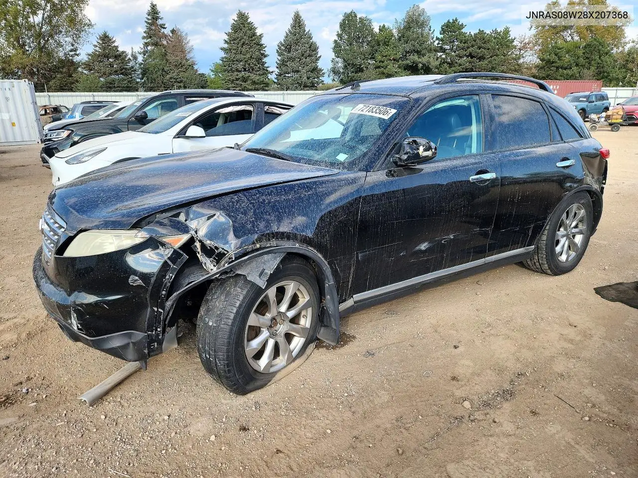 2008 Infiniti Fx35 Base VIN JNRAS08W28X207368 фото 1