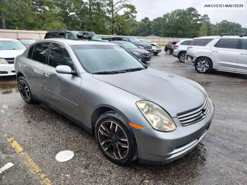 2004 Infiniti G35 Base VIN JNKCV51E14M610539 фото 4