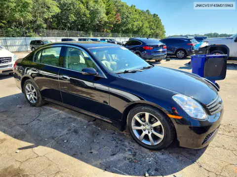 2005 Infiniti G35 X VIN JNKCV51F45M315963 фото 4
