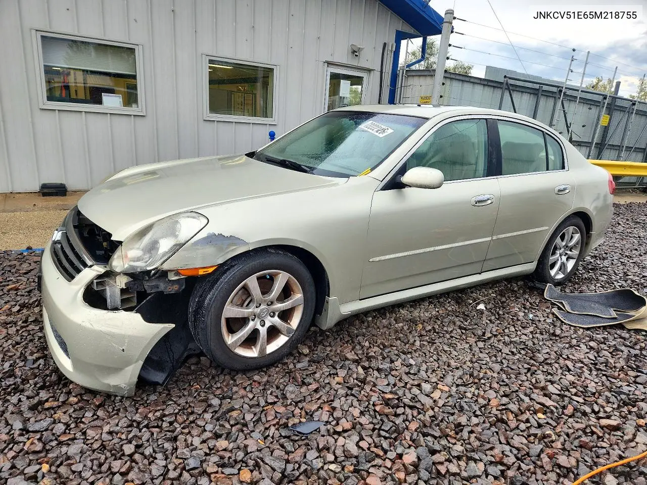 2005 Infiniti G35 Base VIN JNKCV51E65M218755 фото 1