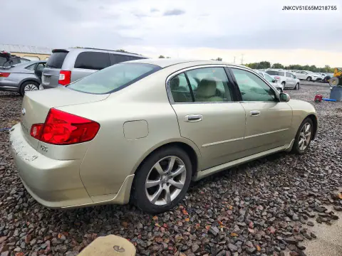 2005 Infiniti G35 Base VIN JNKCV51E65M218755 фото 3