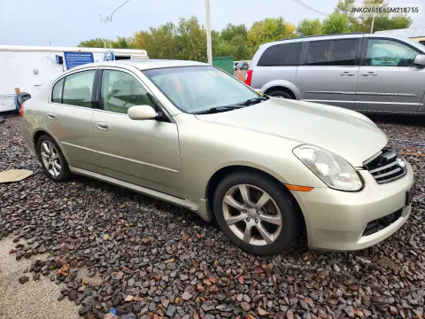 2005 Infiniti G35 Base VIN JNKCV51E65M218755 фото 4