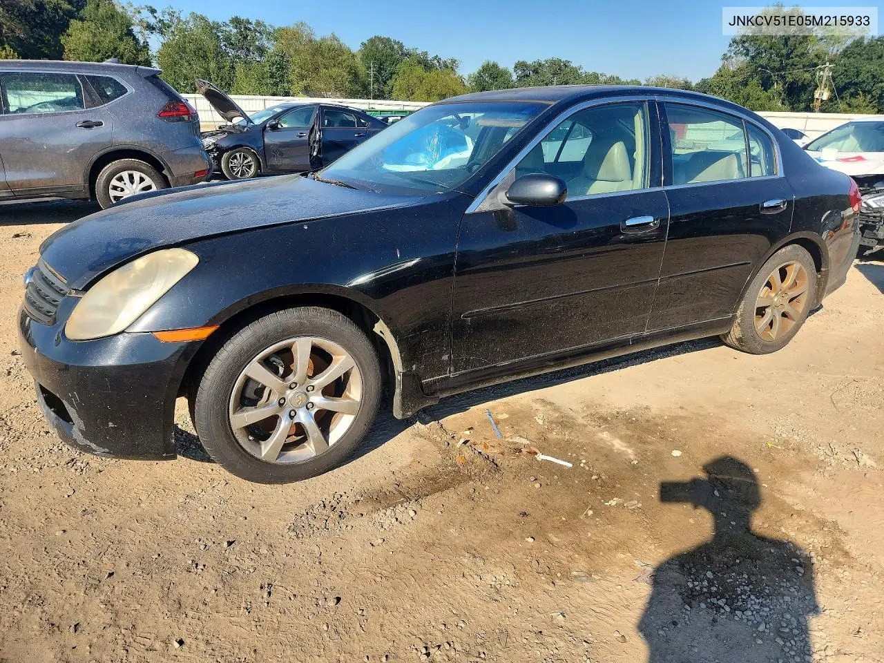 JNKCV51E05M215933 Infiniti G 2005 — повреждение Мелкие вмятины и царапины, фото до ремонта