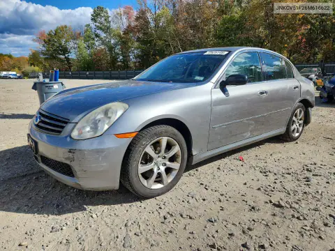 2006 Infiniti G35 X VIN JNKCV51F26M616622 фото 1
