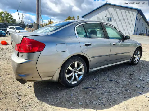 2006 Infiniti G35 X VIN JNKCV51F26M616622 фото 3
