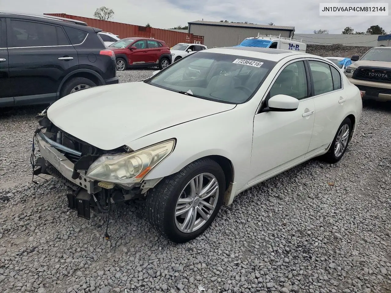 2012 Infiniti G25 Sedan Base VIN JN1DV6AP4CM812144 фото 1