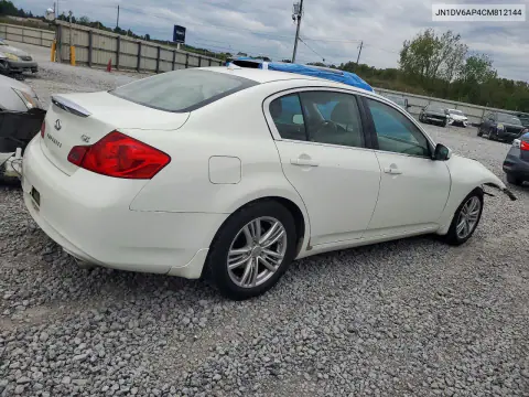 2012 Infiniti G25 Sedan Base VIN JN1DV6AP4CM812144 фото 3