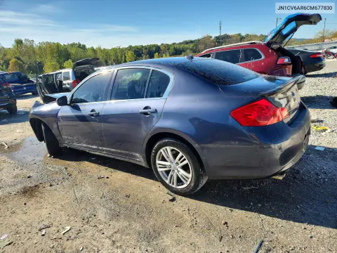 2012 Infiniti G37 Sedan X VIN JN1CV6AR6CM677830 фото 2