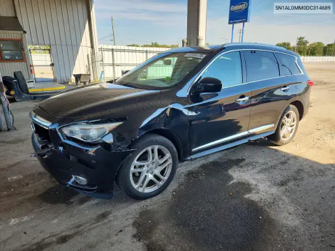 5N1AL0MM0DC314689 — 2013 Infiniti JX, Передняя часть, фото до ремонта