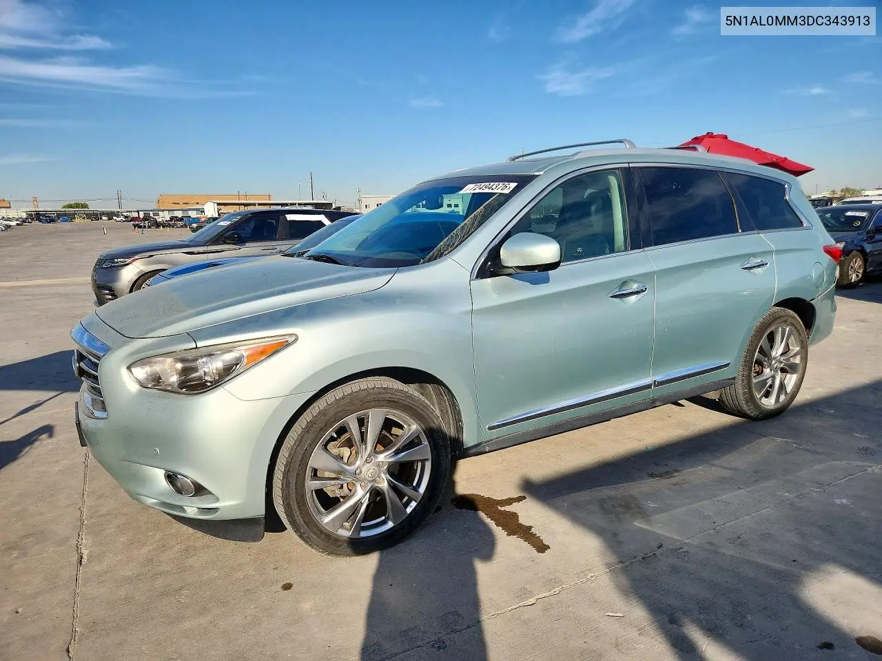 2013 Infiniti Jx35 Base VIN 5N1AL0MM3DC343913 фото 1