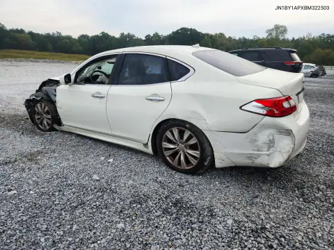 2011 Infiniti M37 Base VIN JN1BY1APXBM322503 фото 2