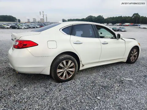 2011 Infiniti M37 Base VIN JN1BY1APXBM322503 фото 3