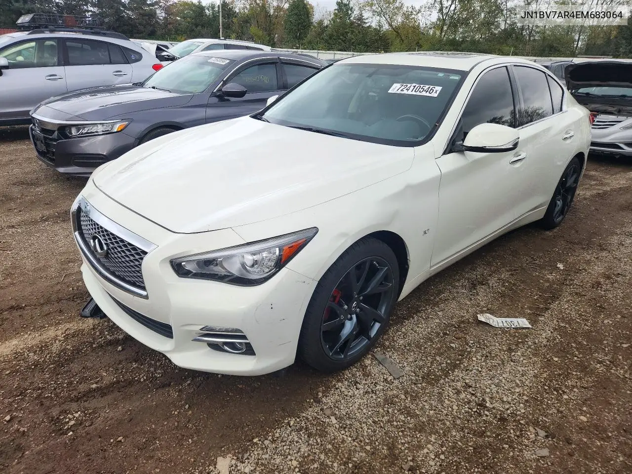 JN1BV7AR4EM683064 Infiniti Q50 2014 — повреждение Вандализм, фото до ремонта