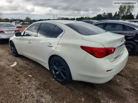JN1BV7AR4EM683064 — 2014 Infiniti Q50, фото 2 с аукциона Copart, Вандализм