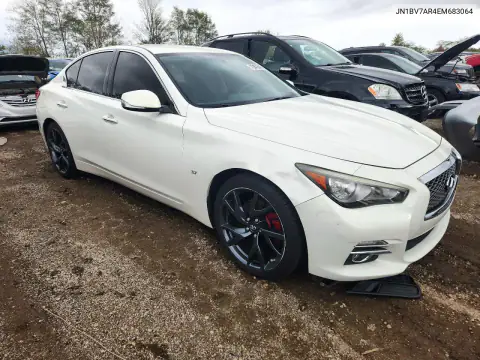 JN1BV7AR4EM683064 — 2014 Infiniti Q50, фото 4 с аукциона Copart, Вандализм
