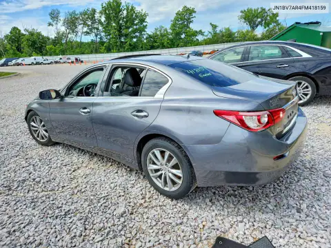 JN1BV7AR4FM418159 — 2015 Infiniti Q50, фото 2 с аукциона Copart 15.10.2026, Передняя часть