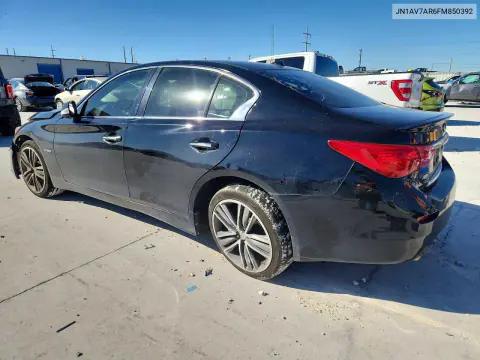 2015 Infiniti Q50 Hybrid Sport VIN JN1AV7AR6FM850392 фото 2