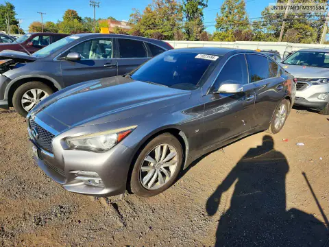 JN1BV7AR3FM391584 — 2015 Infiniti Q50, Задняя часть, фото до ремонта