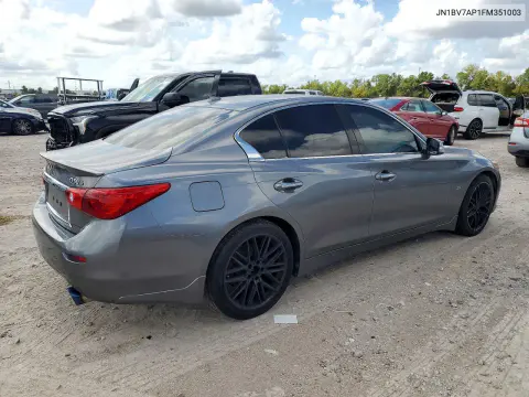 2015 Infiniti Q50 Premium VIN JN1BV7AP1FM351003 фото 3