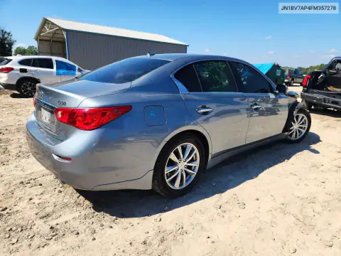 JN1BV7AP4FM357278 — 2015 Infiniti Q50, фото 3 с аукциона Copart, Передняя часть