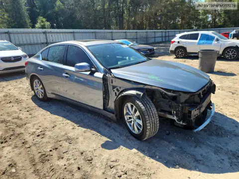 JN1BV7AP4FM357278 — 2015 Infiniti Q50, фото 4 с аукциона Copart, Передняя часть