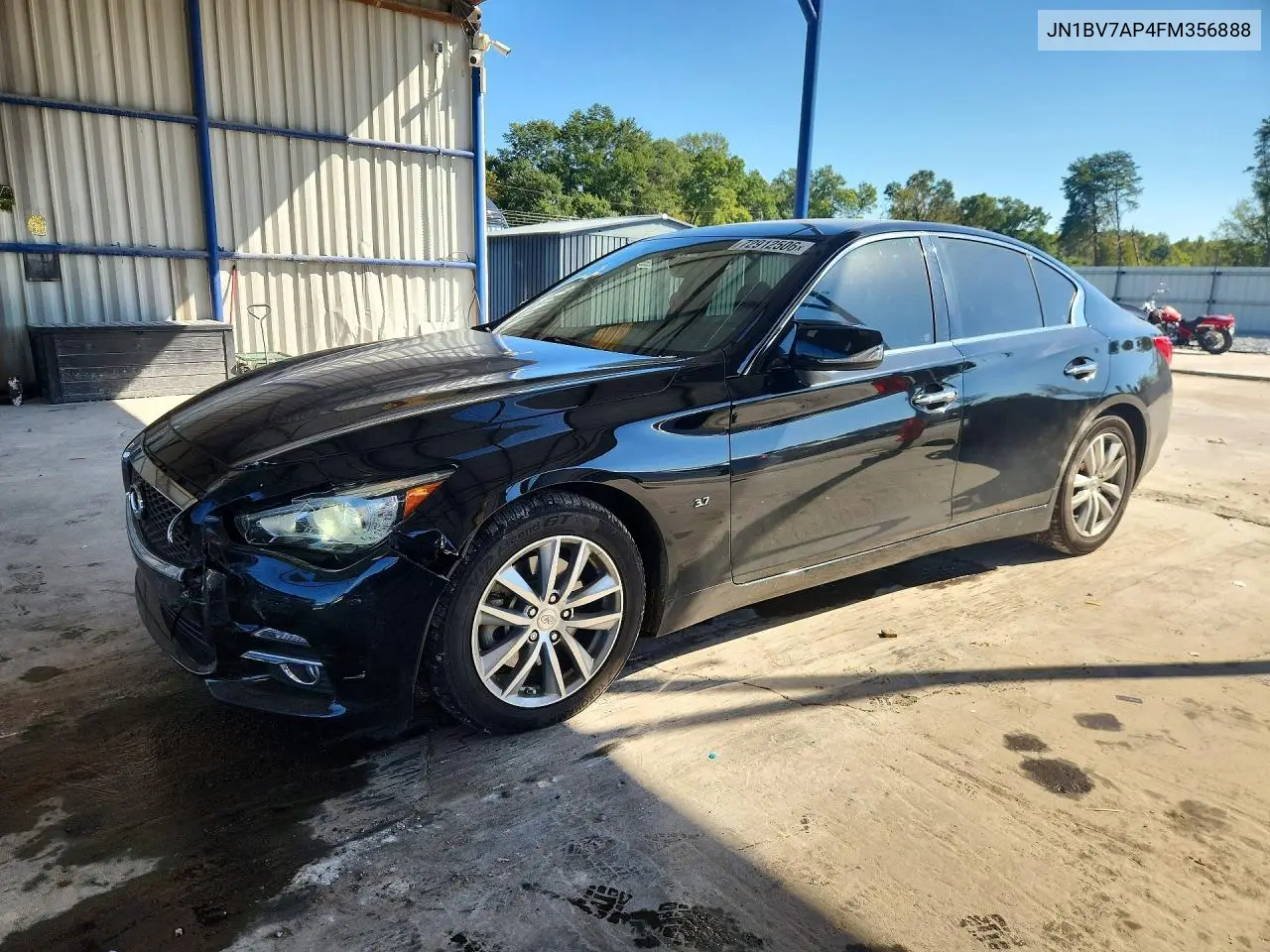 JN1BV7AP4FM356888 Infiniti Q50 2015 — повреждение Передняя часть, фото до ремонта