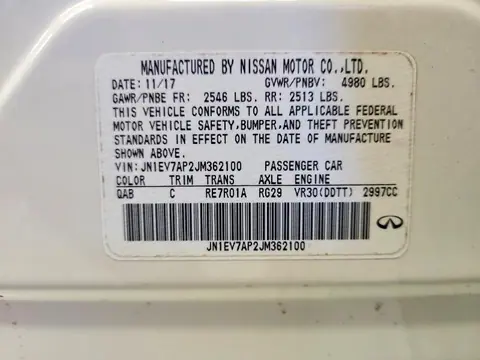 2018 Infiniti Q50 VIN JN1EV7AP2JM362100 фото 12