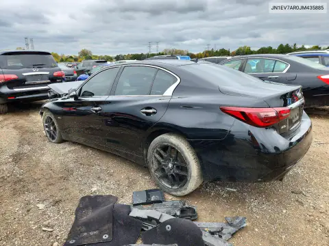 JN1EV7AR0JM435885 — 2018 Infiniti Q50, фото 2 с аукциона Copart, Передняя часть