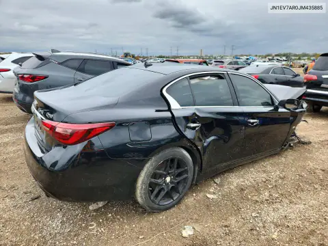 JN1EV7AR0JM435885 — 2018 Infiniti Q50, фото 3 с аукциона Copart, Передняя часть