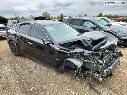 JN1EV7AR0JM435885 — 2018 Infiniti Q50, фото 4 с аукциона Copart, Передняя часть