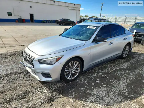 JN1EV7AR0JM432968 — 2018 Infiniti Q50, Передняя часть, фото до ремонта