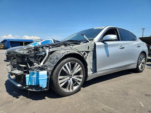JN1EV7AR0KM590616 — 2019 Infiniti Q50, Передняя часть (Front End), фото до ремонта