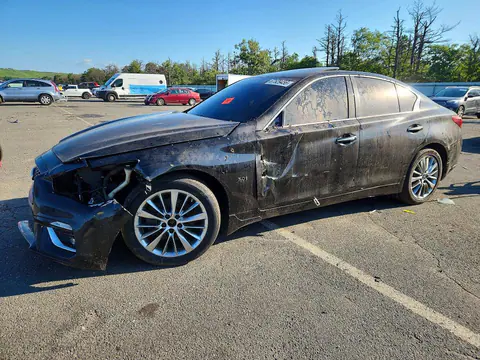 JN1EV7AR0KM594147 — 2019 Infiniti Q50, Передняя часть (Front End), фото до ремонта