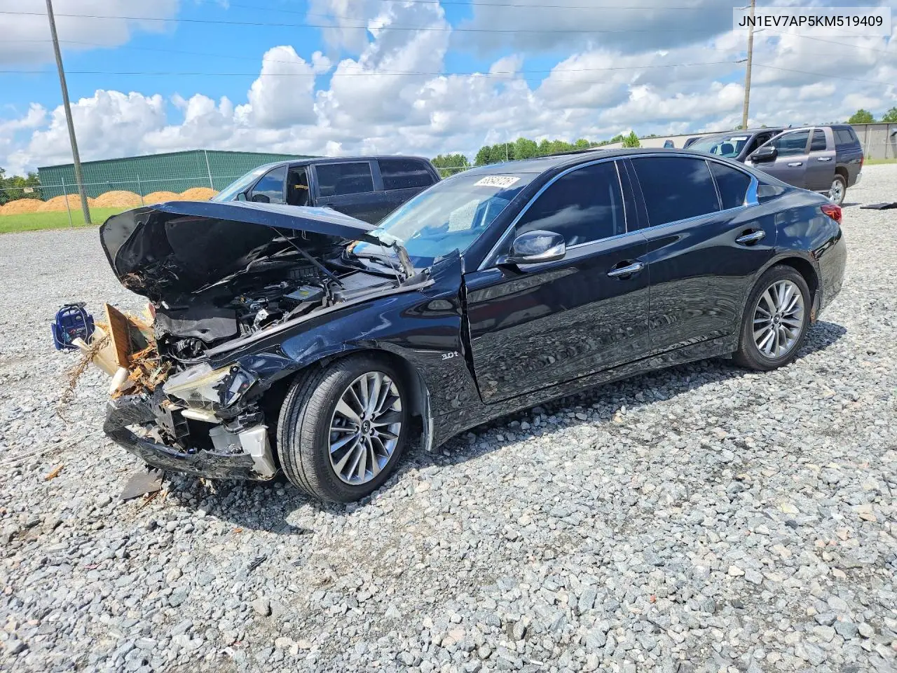2019 Infiniti Q50 3.0T Luxe VIN JN1EV7AP5KM519409 фото 1