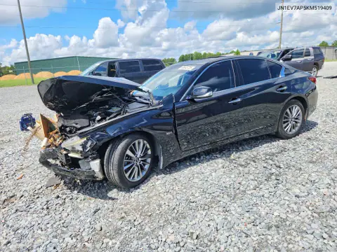 2019 Infiniti Q50 3.0T Luxe VIN JN1EV7AP5KM519409 фото 1