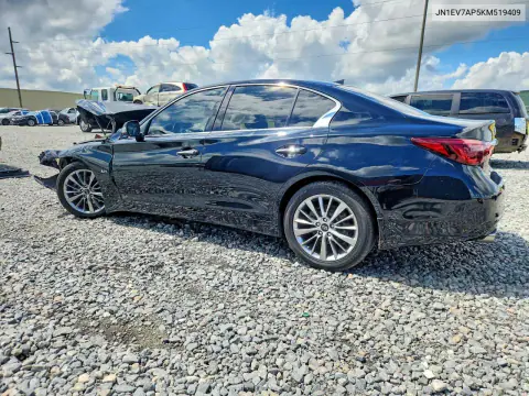 2019 Infiniti Q50 3.0T Luxe VIN JN1EV7AP5KM519409 фото 2