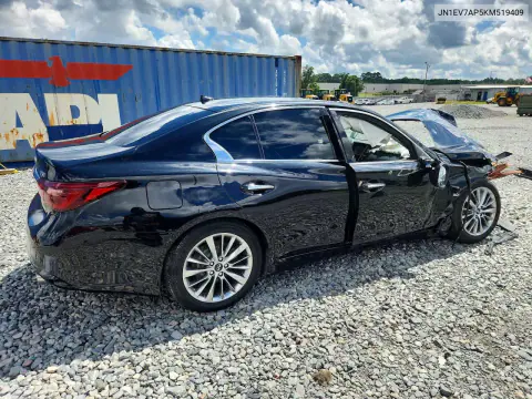 2019 Infiniti Q50 3.0T Luxe VIN JN1EV7AP5KM519409 фото 3