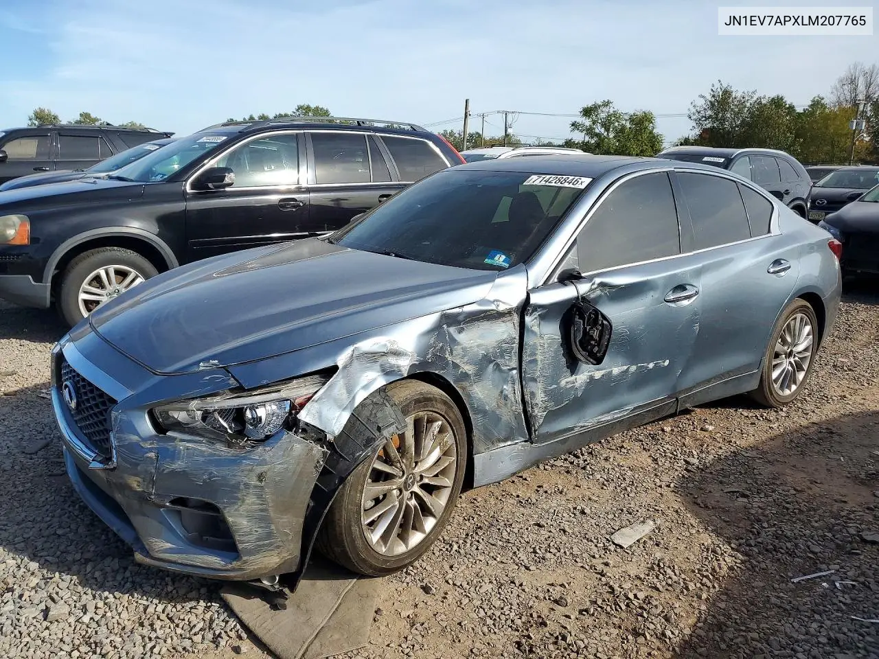 2020 Infiniti Q50 3.0T Luxe VIN JN1EV7APXLM207765 фото 1