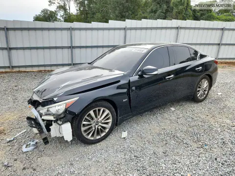 JN1EV7AP2LM201250 — 2020 Infiniti Q50, Передняя часть, фото до ремонта