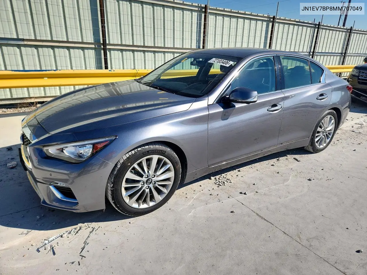 2021 Infiniti Q50 Luxe VIN JN1EV7BP8MM707049 фото 1