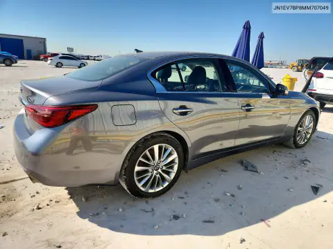 2021 Infiniti Q50 Luxe VIN JN1EV7BP8MM707049 фото 3